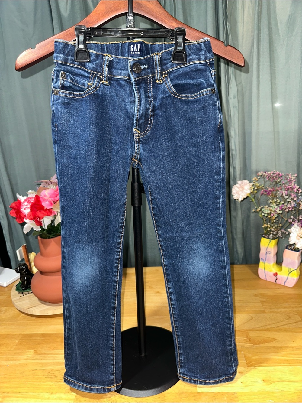 GAP Kids Dark Blue Slim Straight Jeans